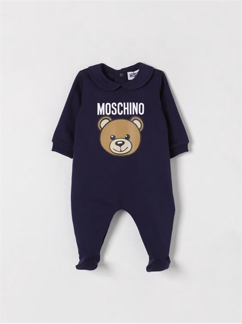 Tuta in cotone Teddy Moschino MOSCHINO KIDS | MUY086LCA19/40016